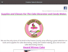 Tablet Screenshot of fresnocreativecakes.com